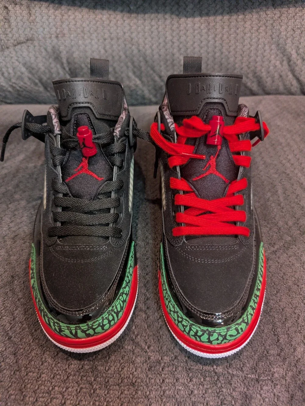 Jordan Spizike Low Sneakers Men NEW Black Red Green
